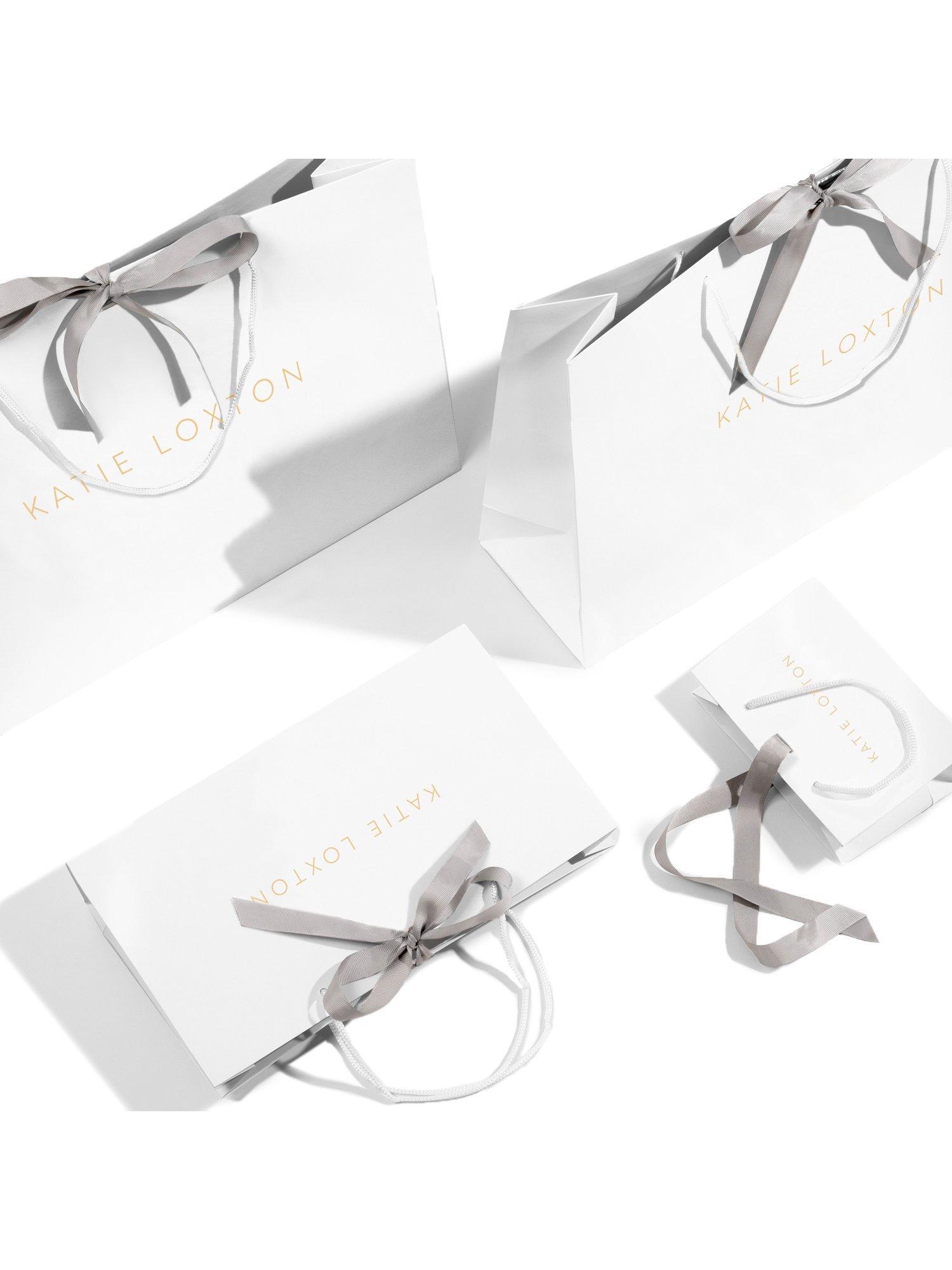 Katie Loxton baby hat and mittens set white, imported from the UK