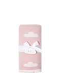 Katie Loxton pink baby blanket with cotton lining - British product