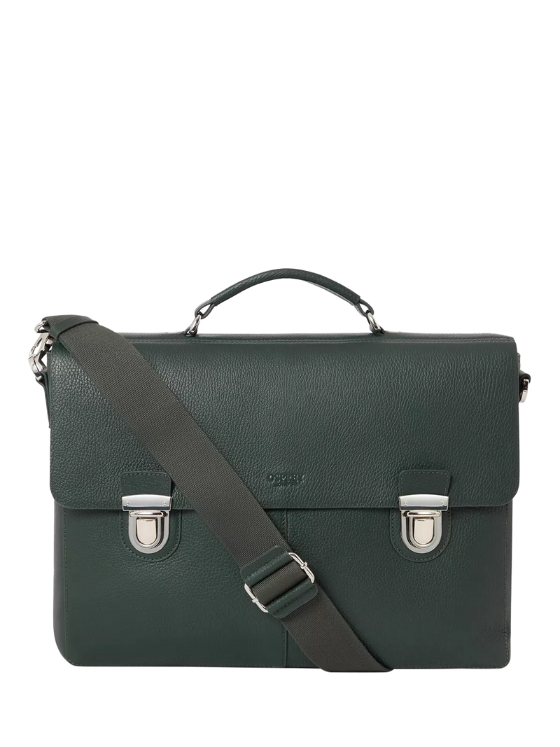 Osprey London Forest Leather briefcase, imported from the UK