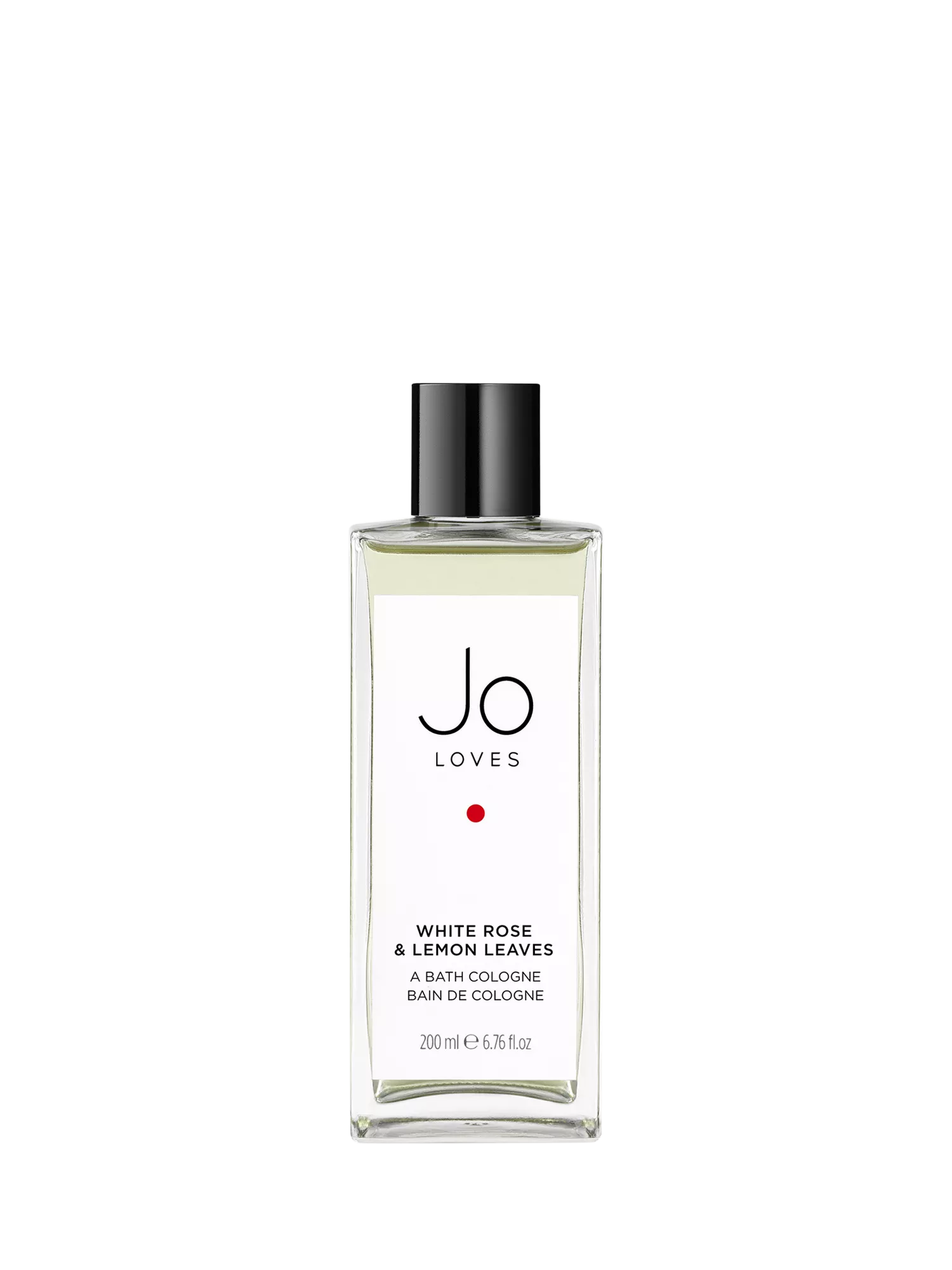 Jo Loves Bath Cologne White Rose & Lemon Leaves 200ml, imported from the UK
