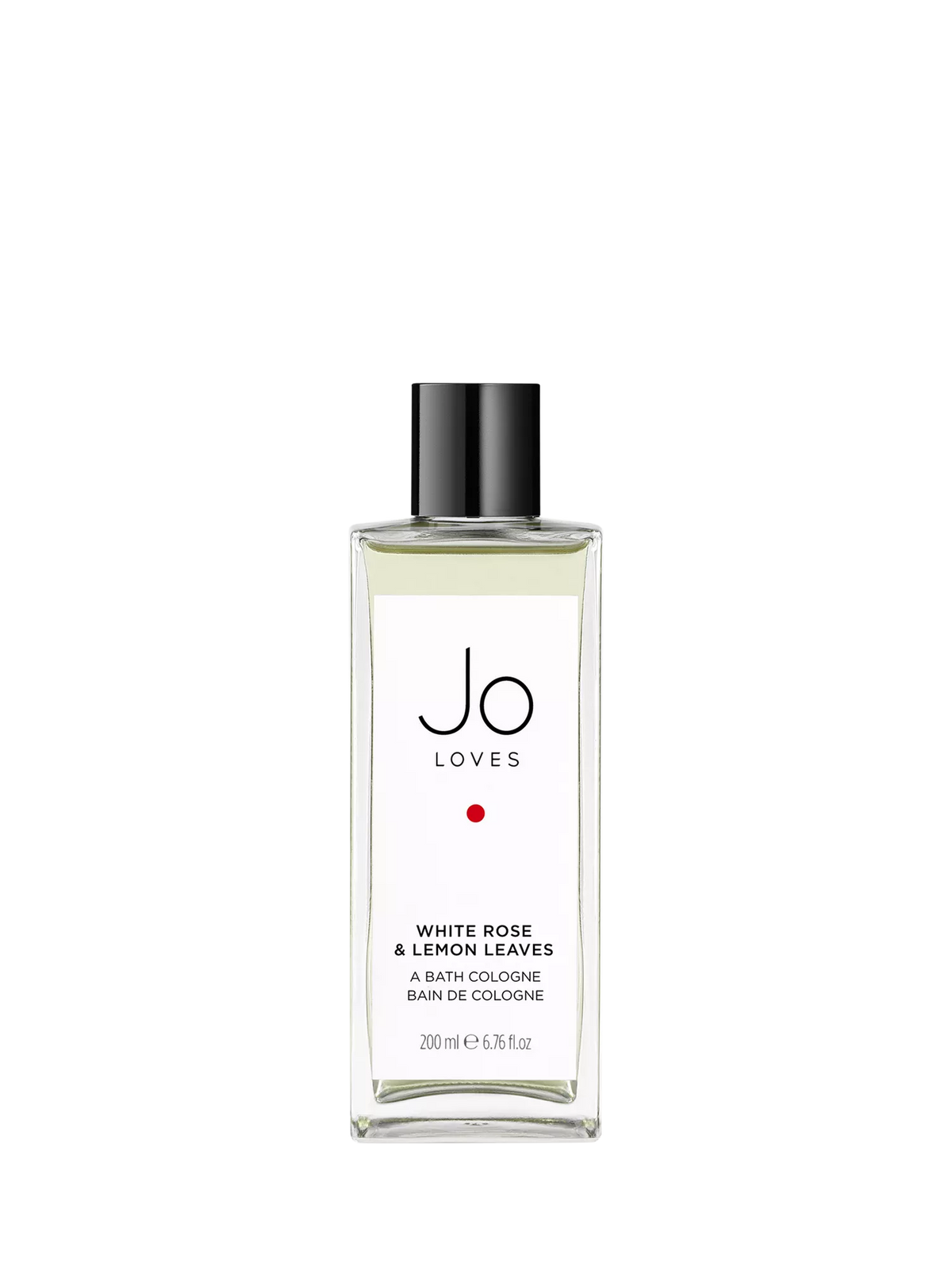 Jo Loves Bath Cologne White Rose & Lemon Leaves 200ml, imported from the UK