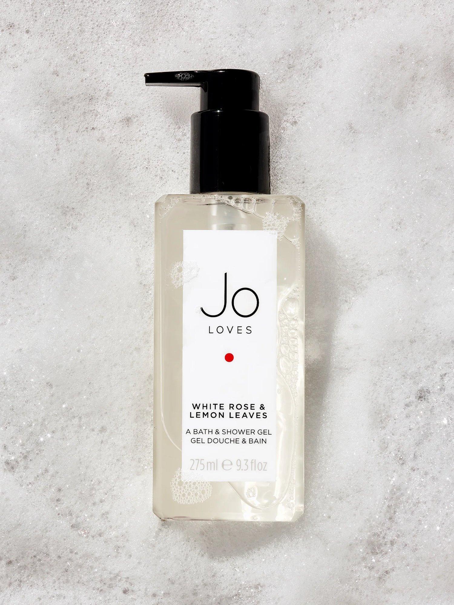 Jo Loves Bath & Shower Gel White Rose & Lemon Leaves 275ml - British product