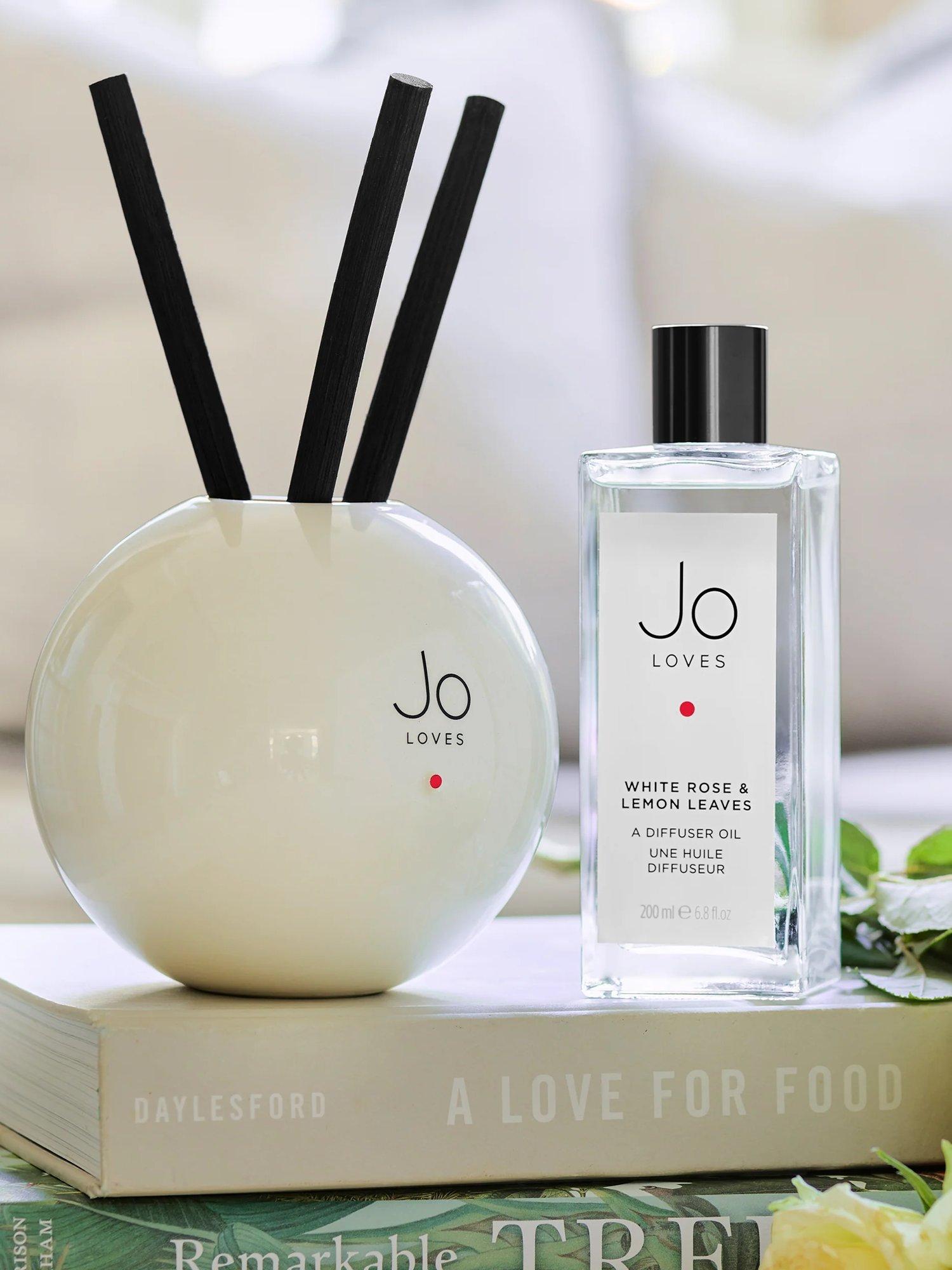 Jo Loves White Rose & Lemon Leaves reed diffuser 200ml (British brand)