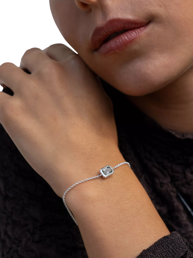 Dower & Hall white topaz chain bracelet 18cm, UK version