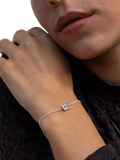 Dower & Hall white topaz chain bracelet 18cm, UK version