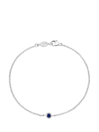John Lewis Dower & Hall True Sapphire Dewdrop Silver Chain Bracelet- Buy online at McGrocer