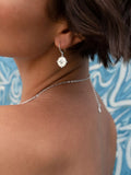 Dower & Hall True North Compass Drop Earrings sterling silver, UK version