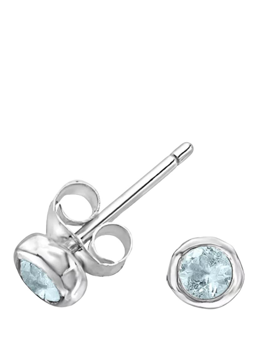 Dower & Hall dewdrop stud earrings 3mm - British product