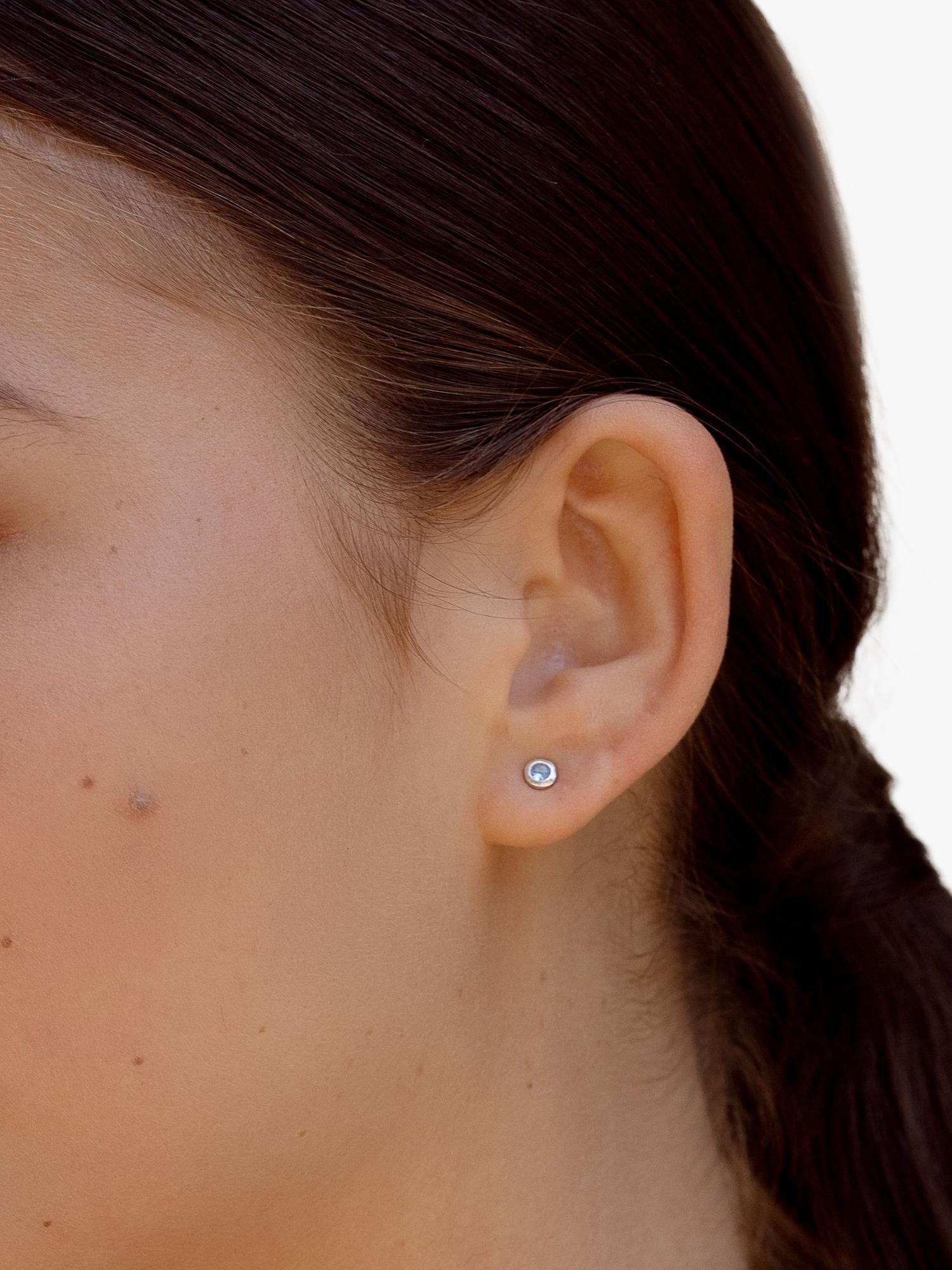 Dower & Hall dewdrop stud earrings 3mm - British product