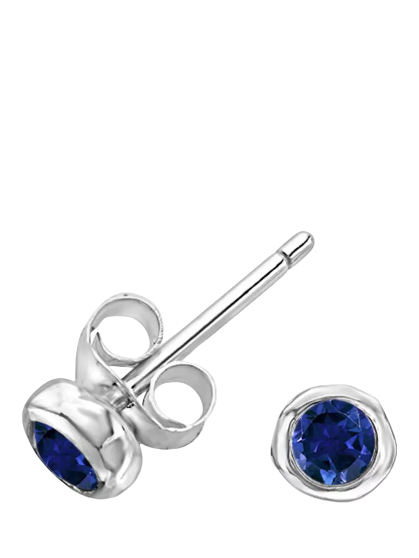 Dower & Hall Sterling Silver 3mm Dewdrop Stud Earrings
