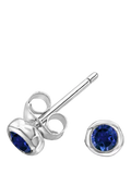 Dower & Hall Sterling Silver 3mm Dewdrop Stud Earrings