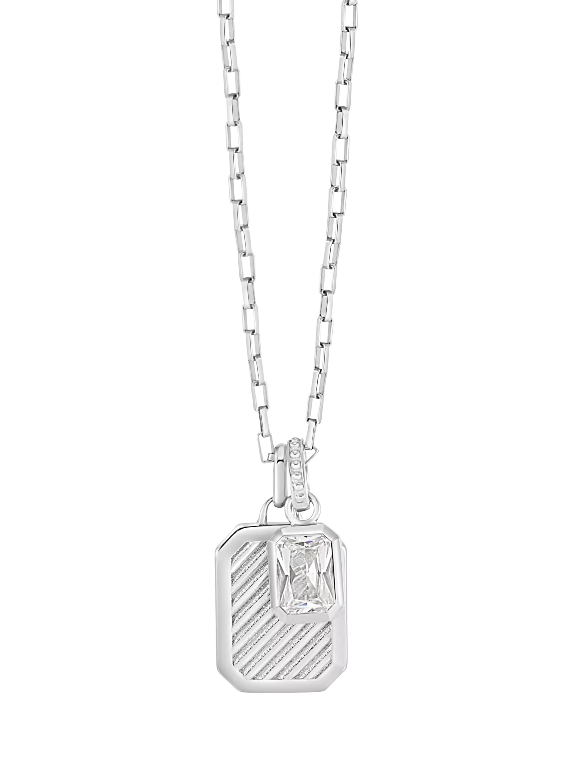 Dower & Hall men's humbug necklace silver 56cm, UK version