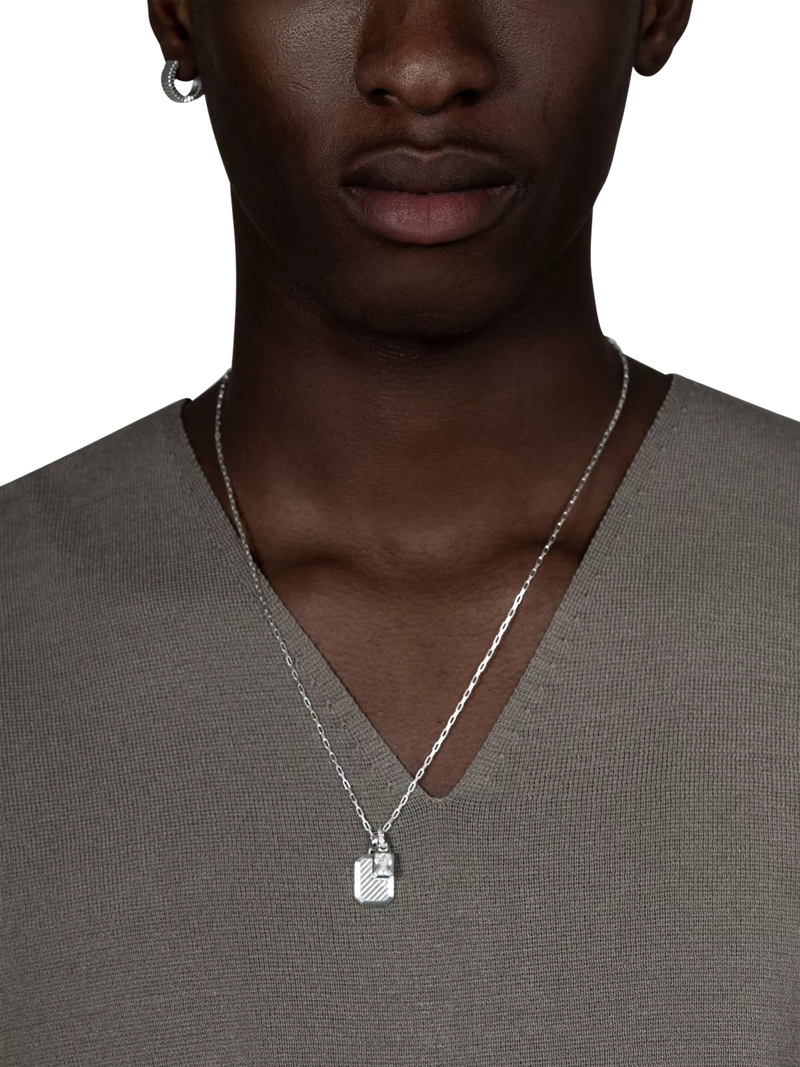Dower & Hall men's humbug necklace silver 56cm, UK version