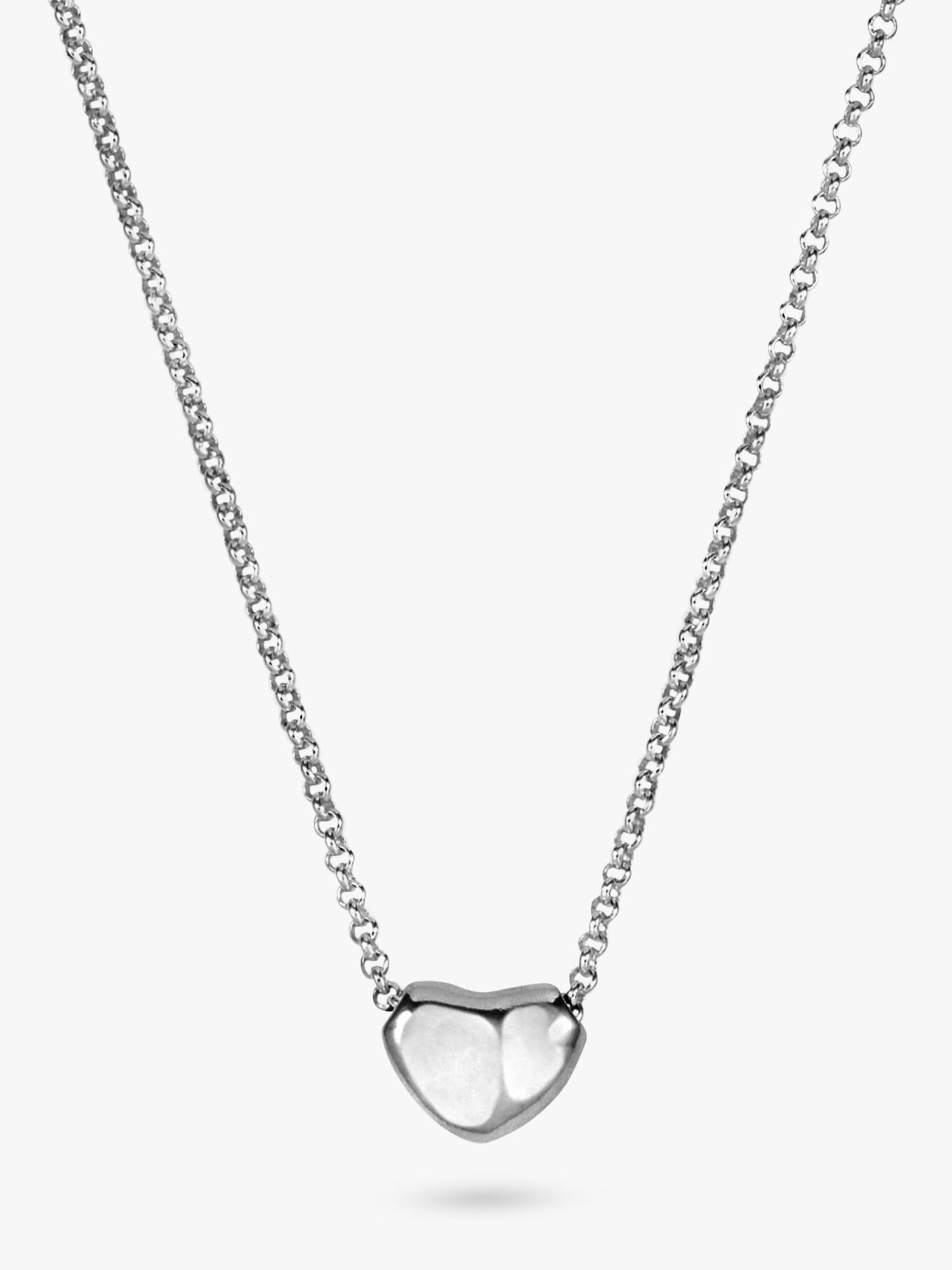 Dower & Hall mini puff heart necklace pendant, UK version
