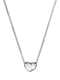 Dower & Hall Mini Puff Heart Pendant Necklace Gold/Silver