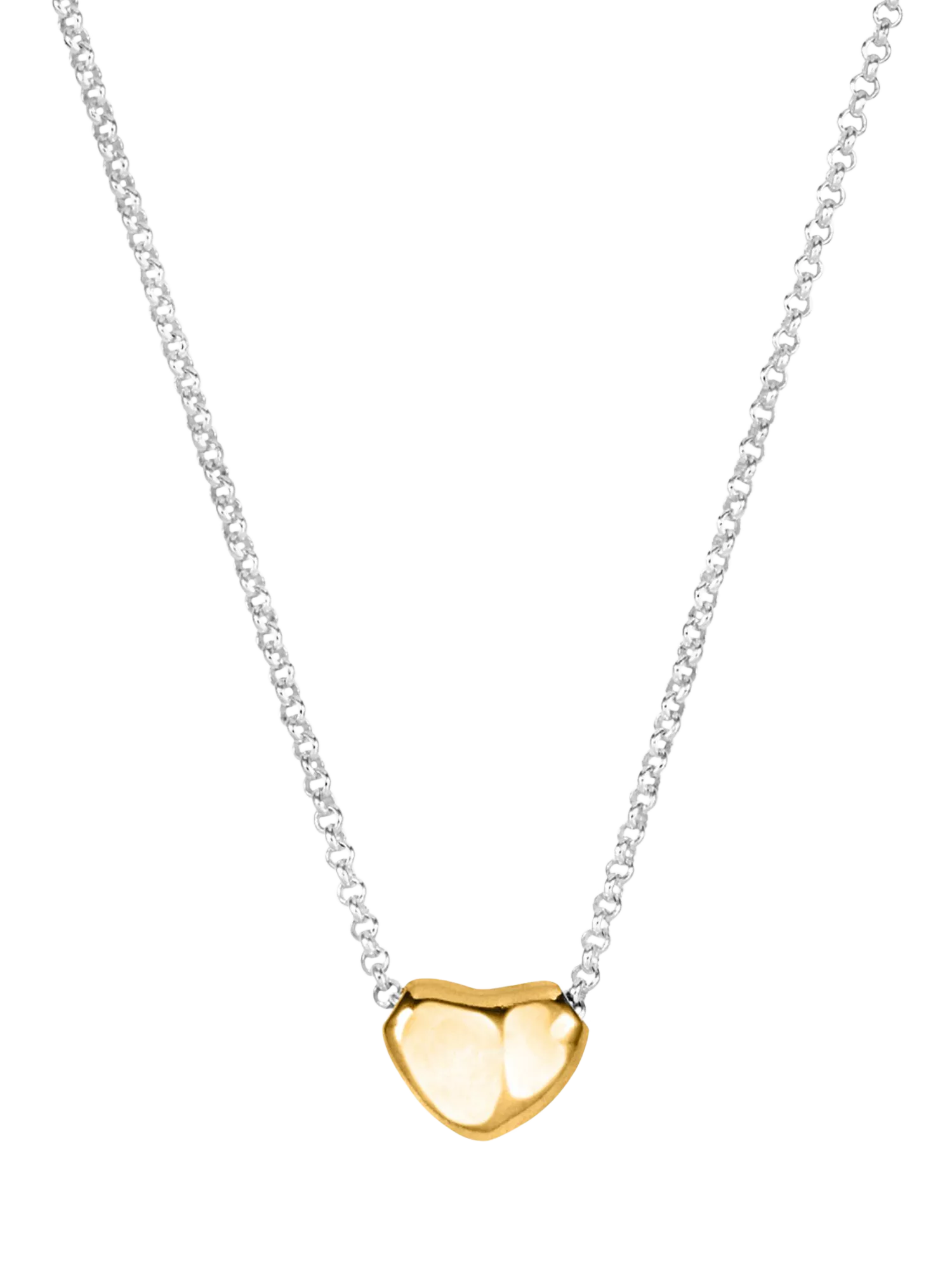 Dower & Hall mini puff heart necklace pendant, UK version