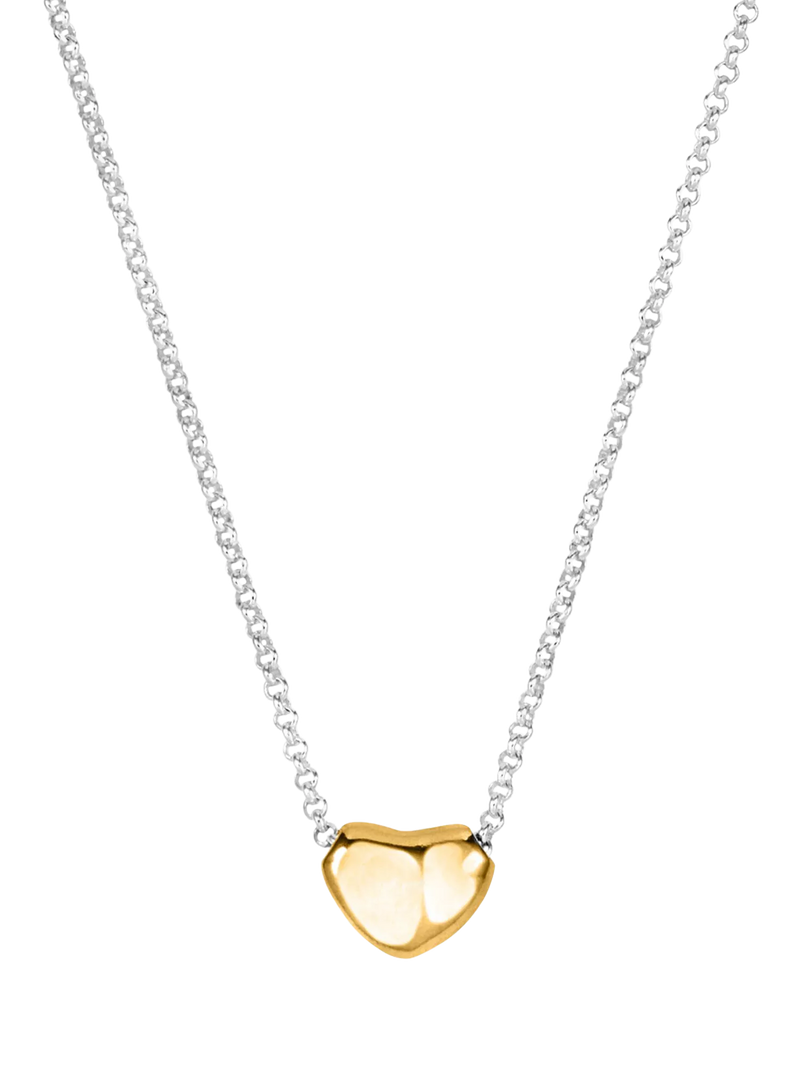 Dower & Hall mini puff heart necklace pendant, UK version