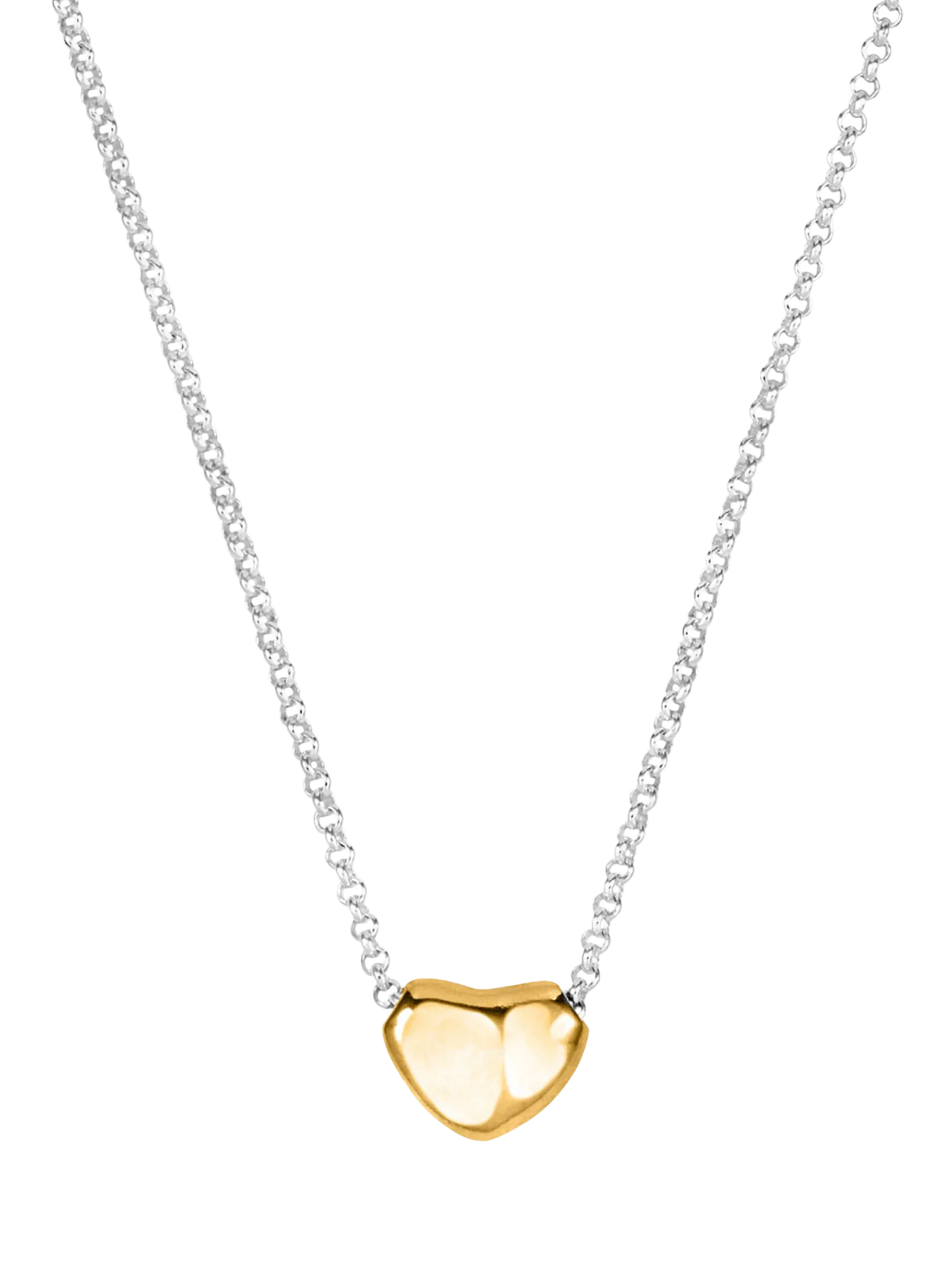 Dower & Hall mini puff heart necklace pendant, UK version