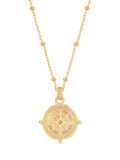 Dower & Hall compass pendant necklace 46cm (British brand)