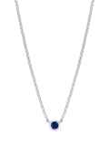 Dower & Hall sapphire dewdrop pendant necklace 46cm (British brand)