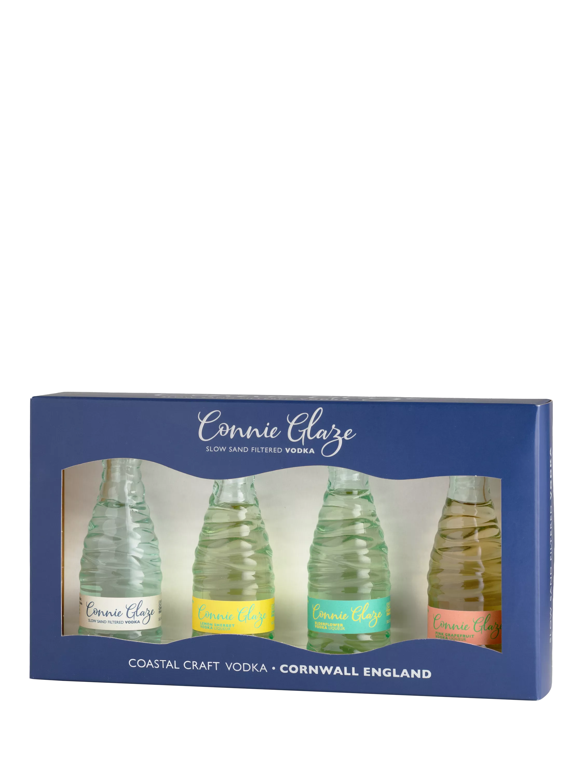 Connie Glaze vodka miniature gift set 4x5cl - British product