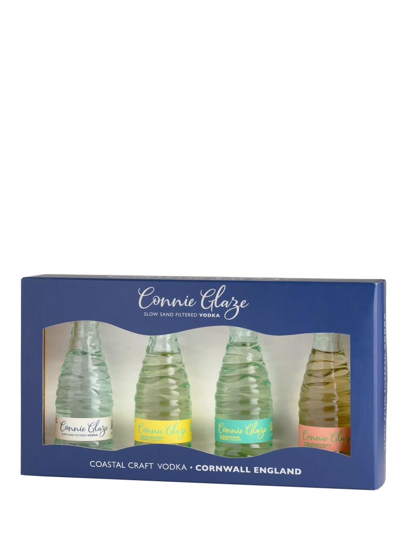 Connie Glaze vodka miniature gift set 4x5cl - British product