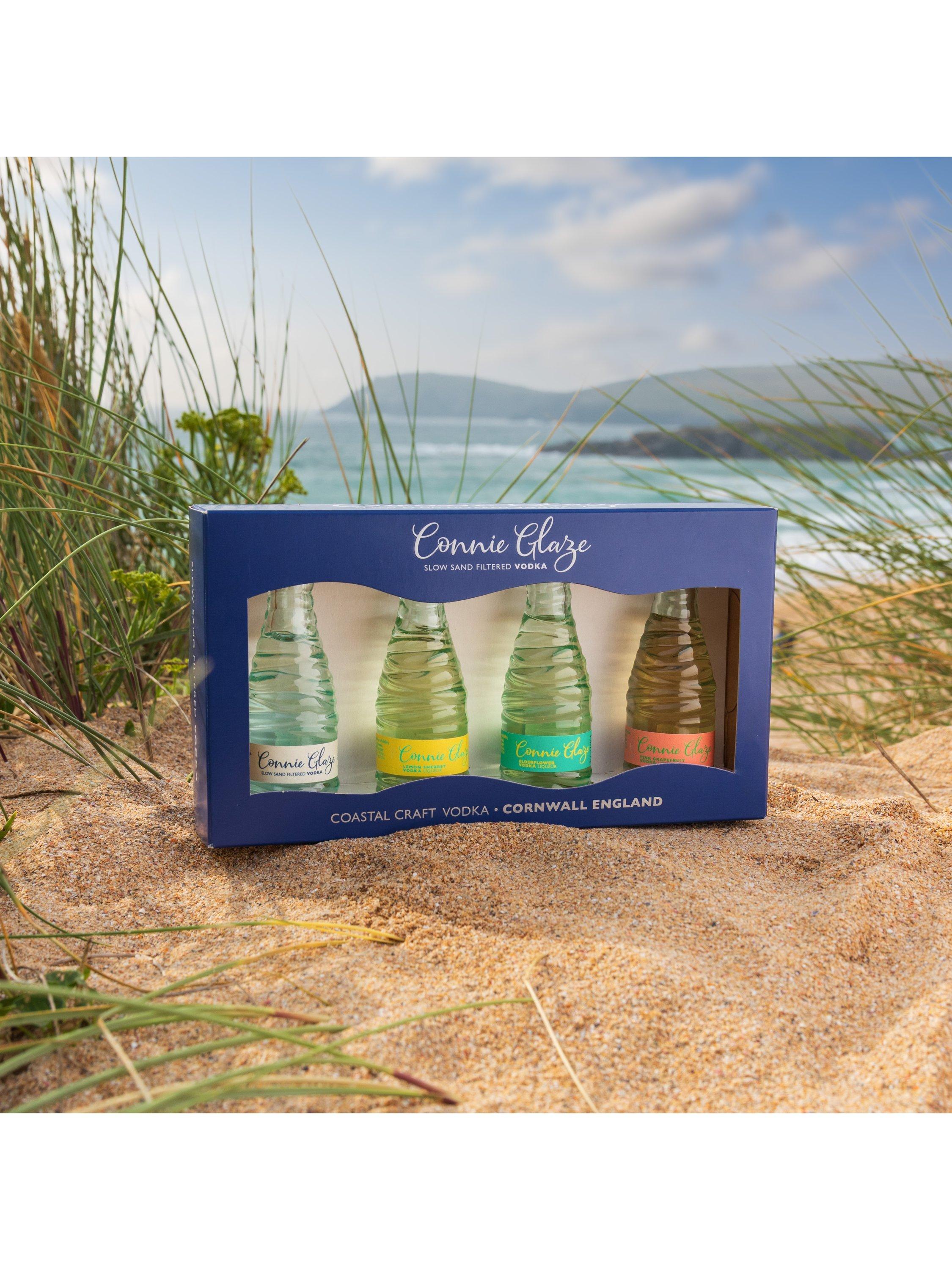Connie Glaze vodka miniature gift set 4x5cl - British product
