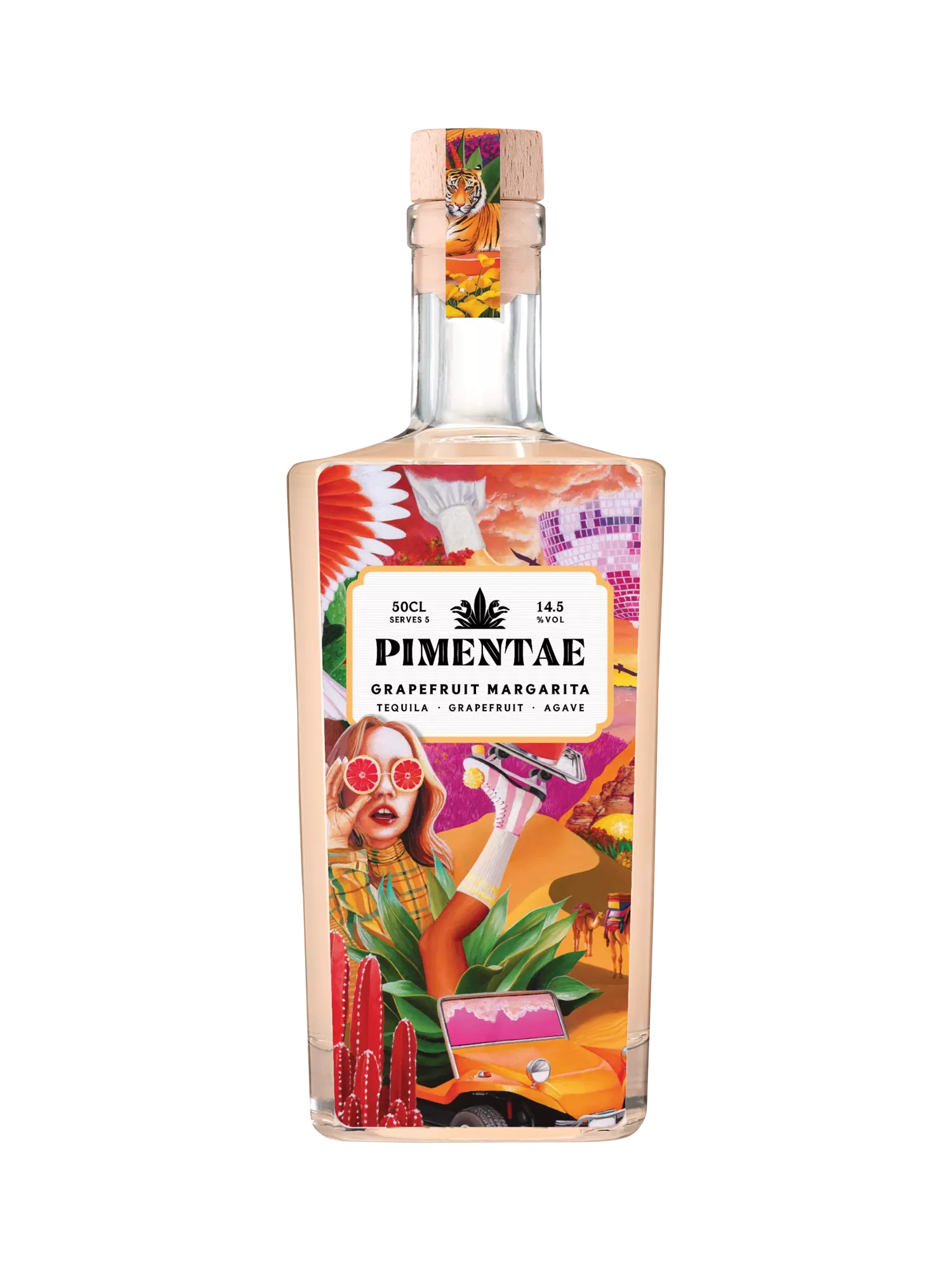 Pimentae Grapefruit Margarita Cocktail 500ml, UK version