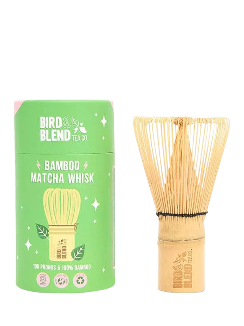 Bird & Blend bamboo matcha whisk, imported from the UK
