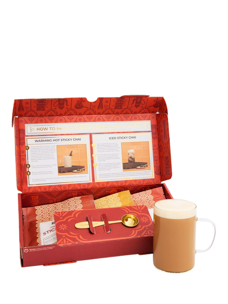Bird & Blend Sticky Chai Trio 3x90g, imported from the UK