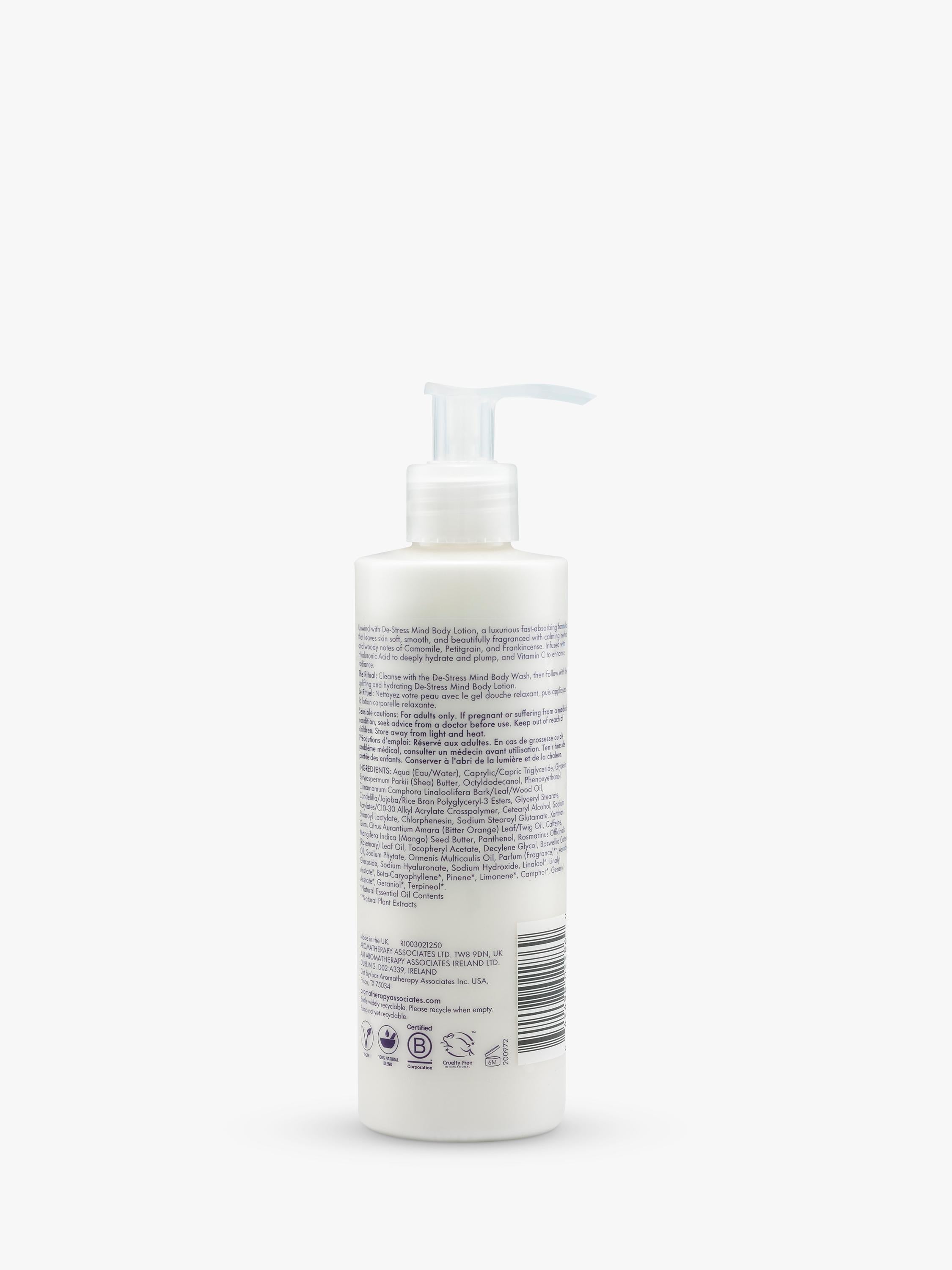 Aromatherapy Associates De-Stress Mind body lotion 250ml - British product