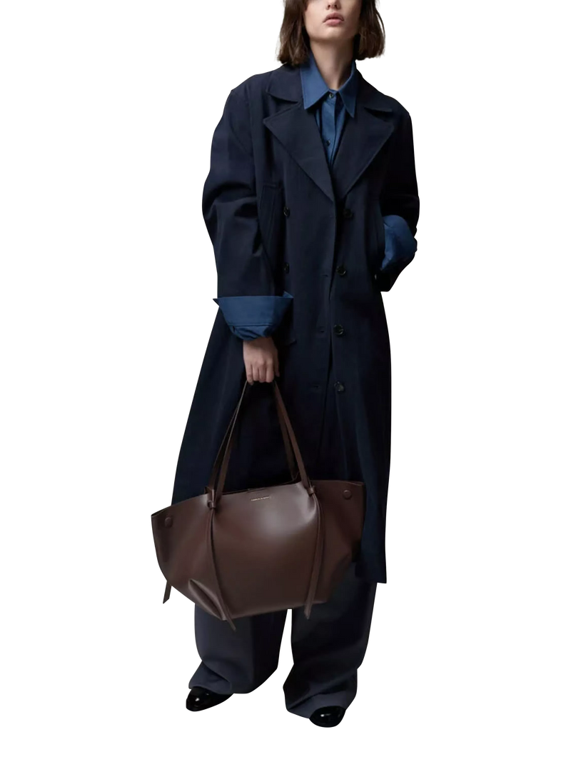 CHARLES & KEITH Calla XL magnetic closure tote bag, UK version