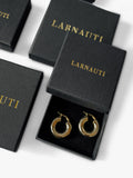 LARNAUTI T-Bar necklace yellow gold 45cm chain, UK version