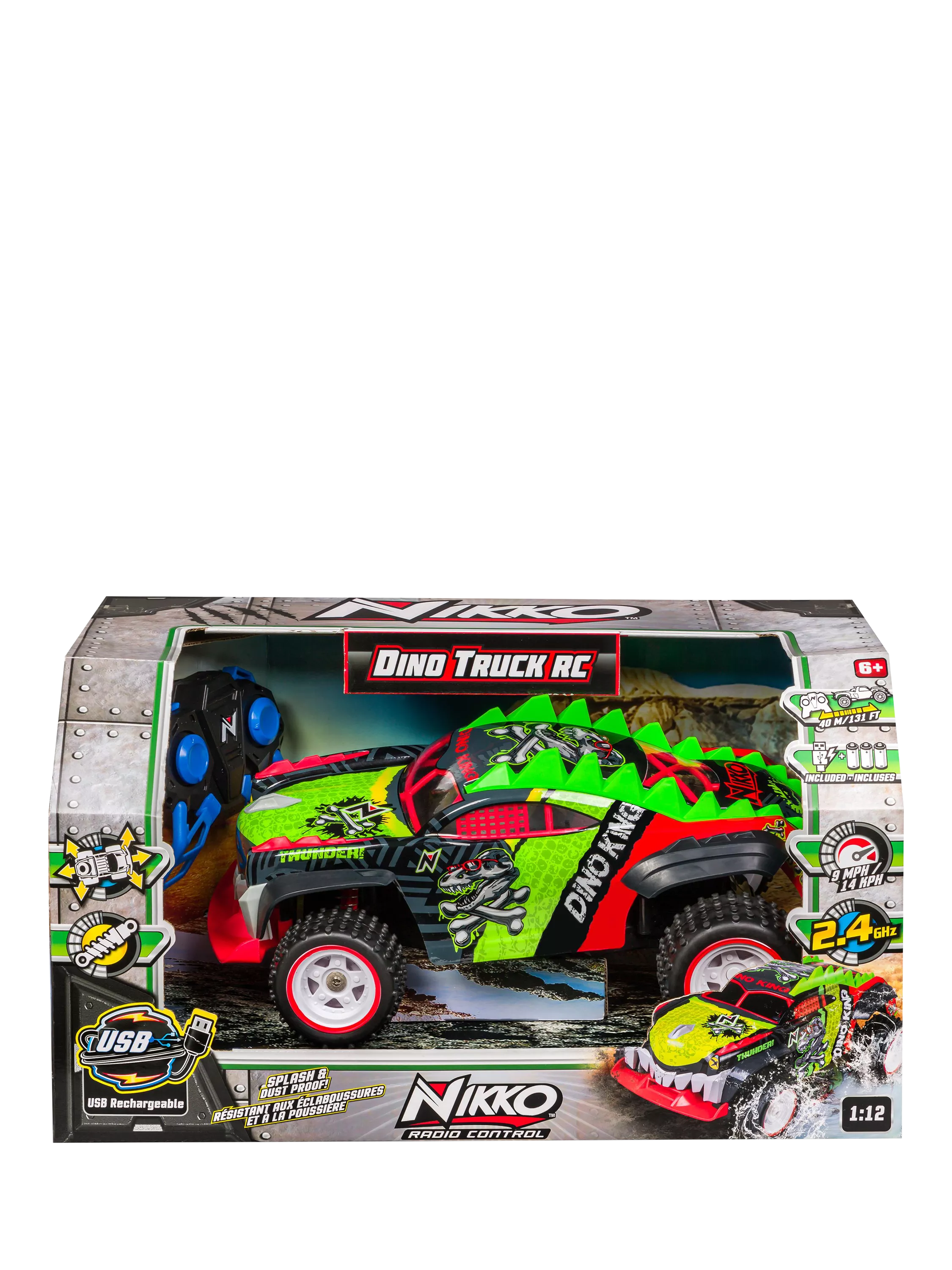 Nikko Dino Truck King remote control car 330mm, UK version