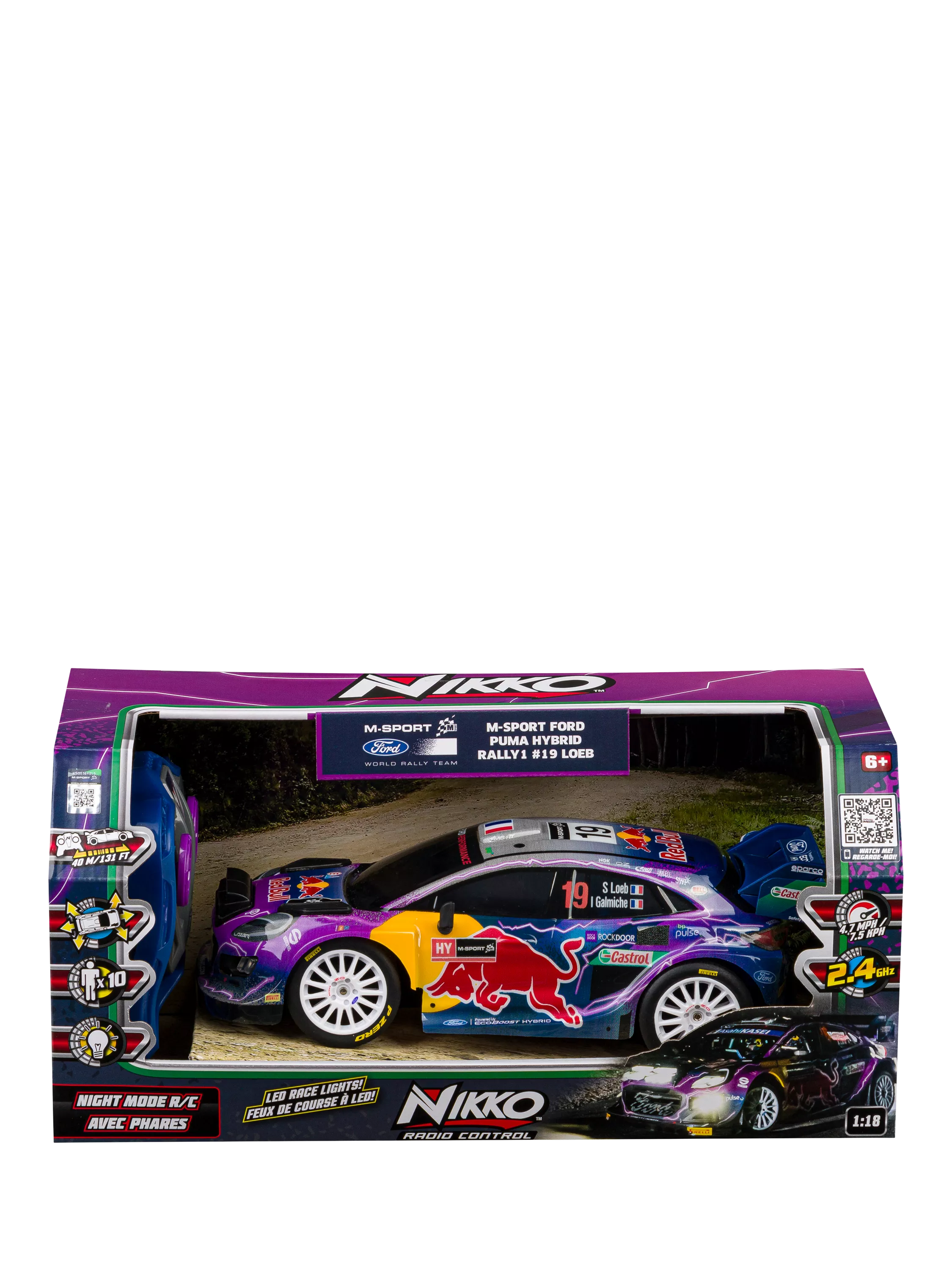 Nikko Rally Night Mode remote control car, imported from the UK
