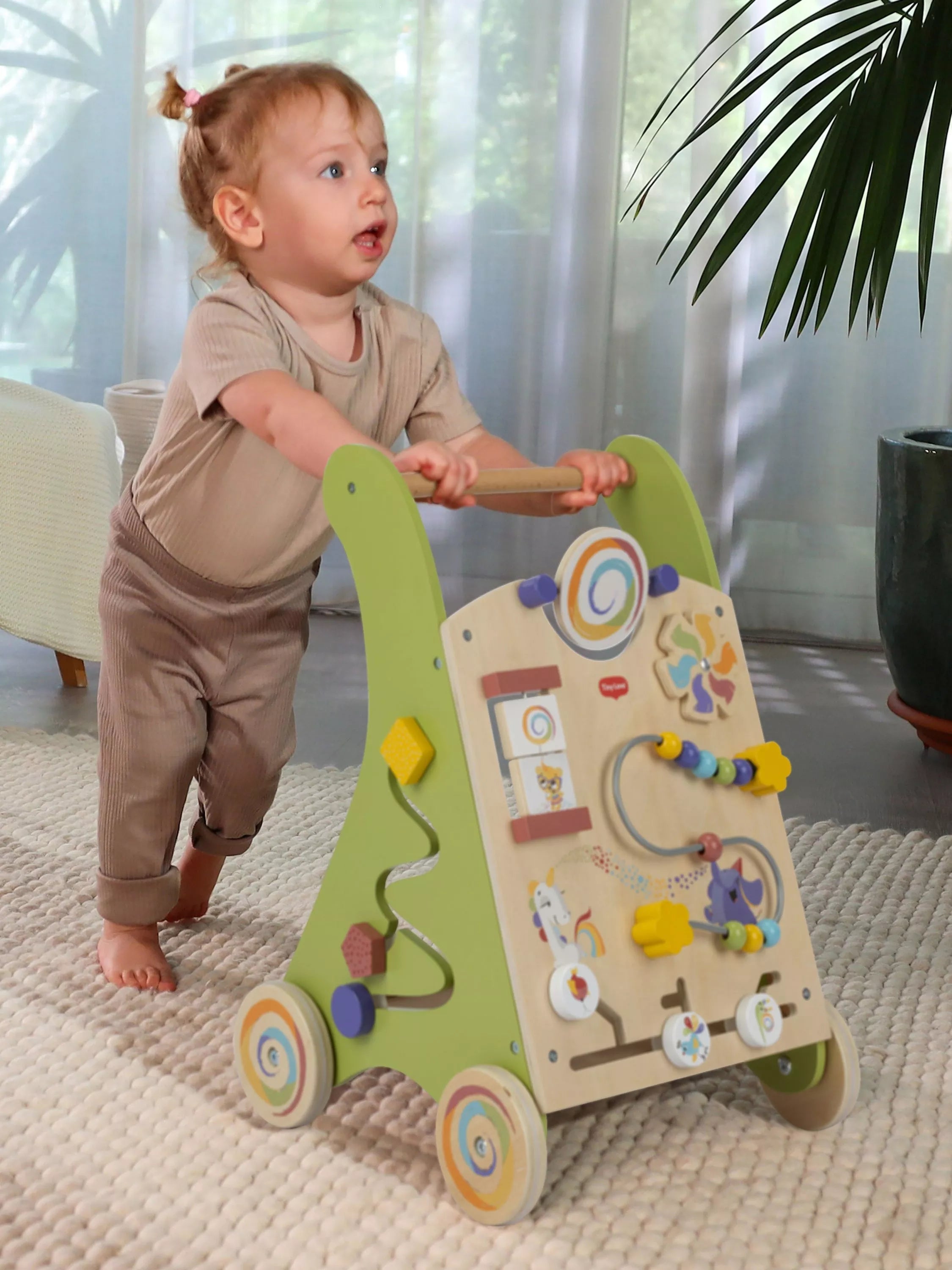 Tiny Love wooden activity walk behind - British product