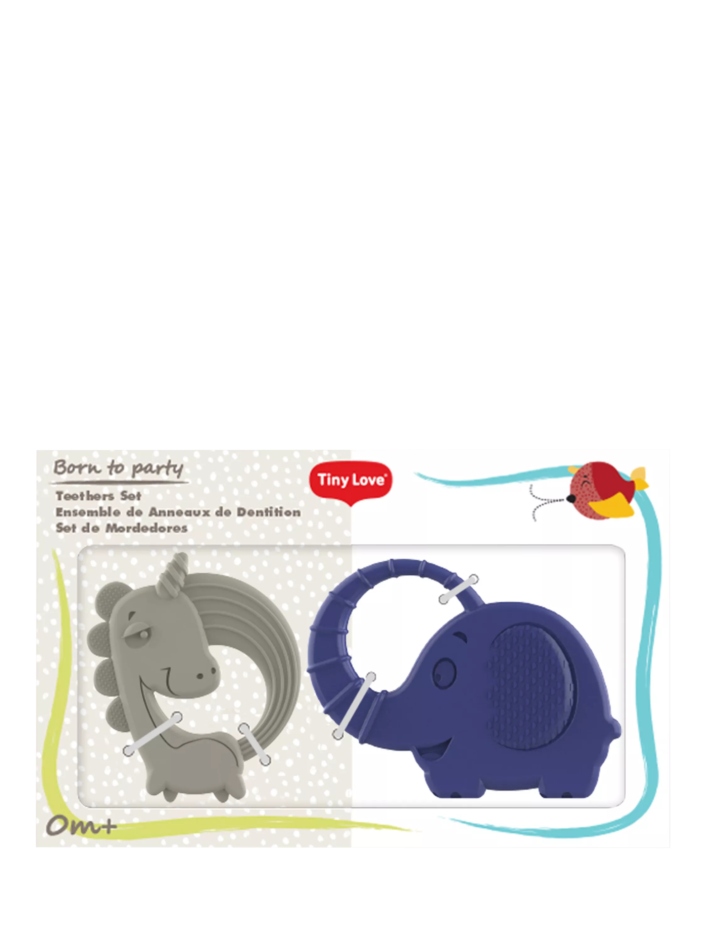 Tiny Love teether set elephant and unicorn (British brand)