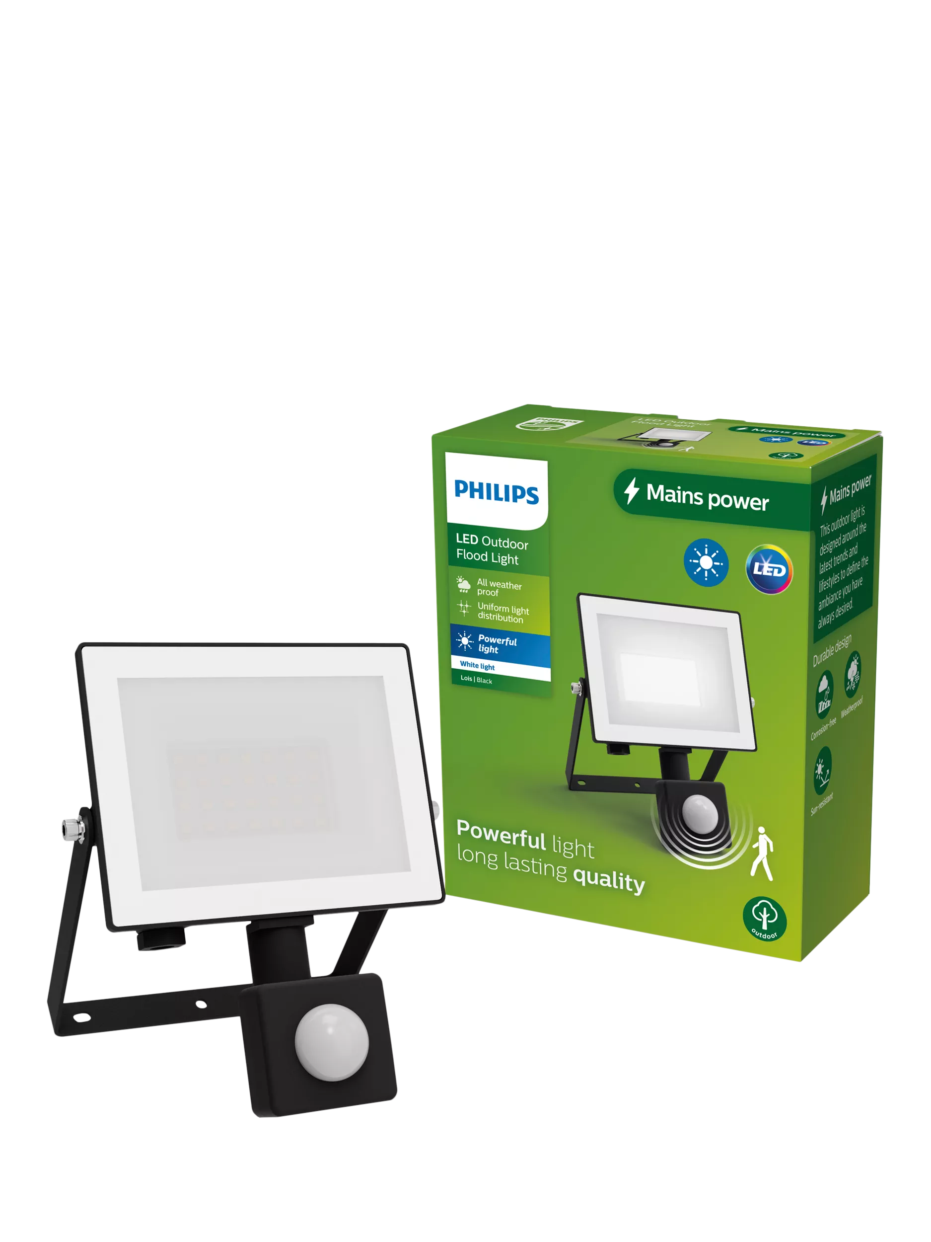Philips 20W LED motion sensor flood light (British brand)
