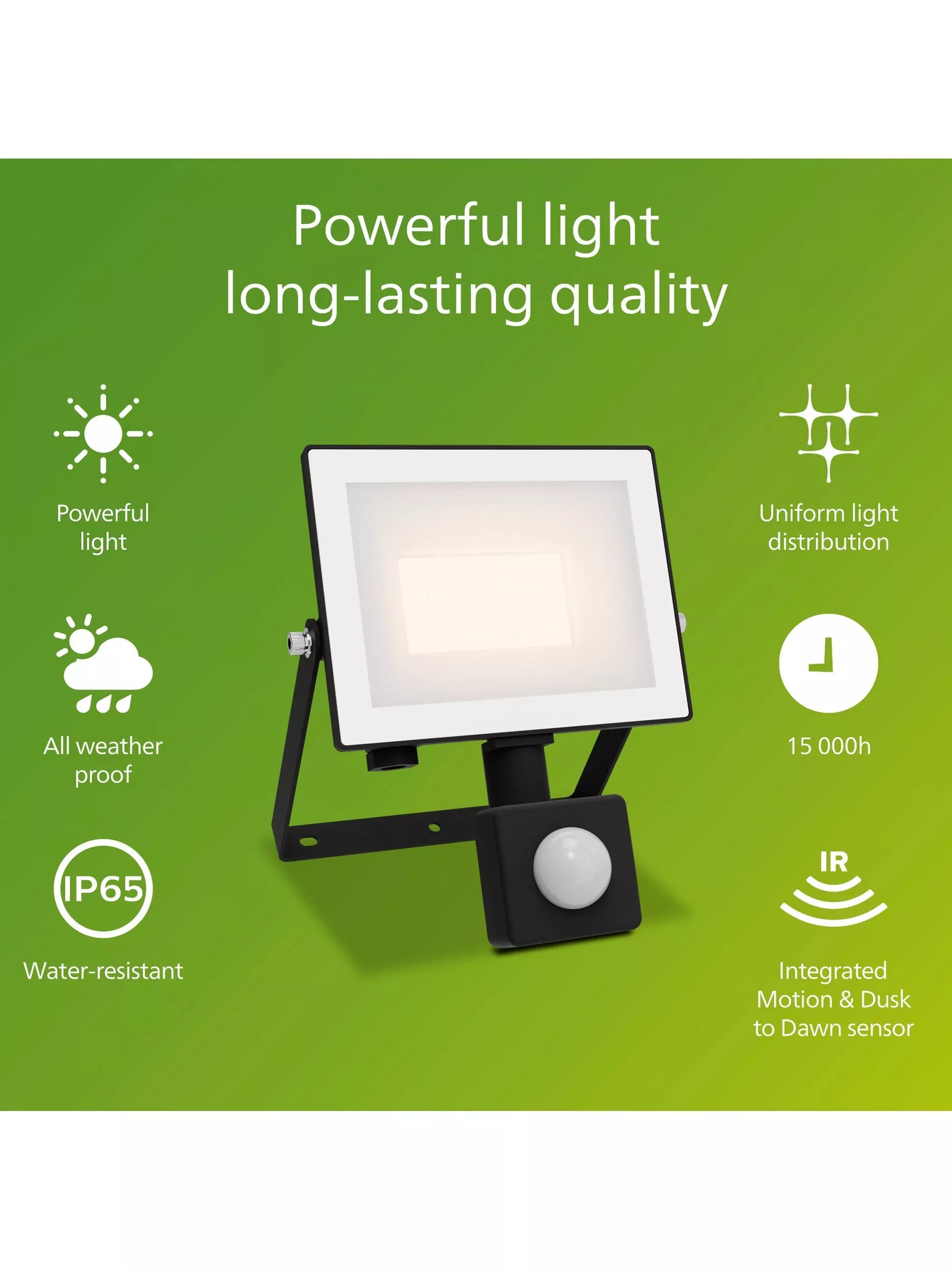 Philips 20W LED motion sensor flood light (British brand)