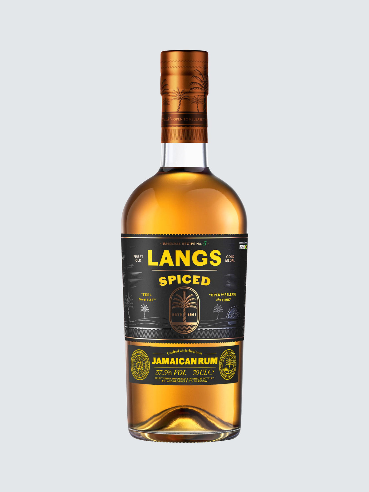 Langs Rum Spiced Jamaican Rum 70Cl
