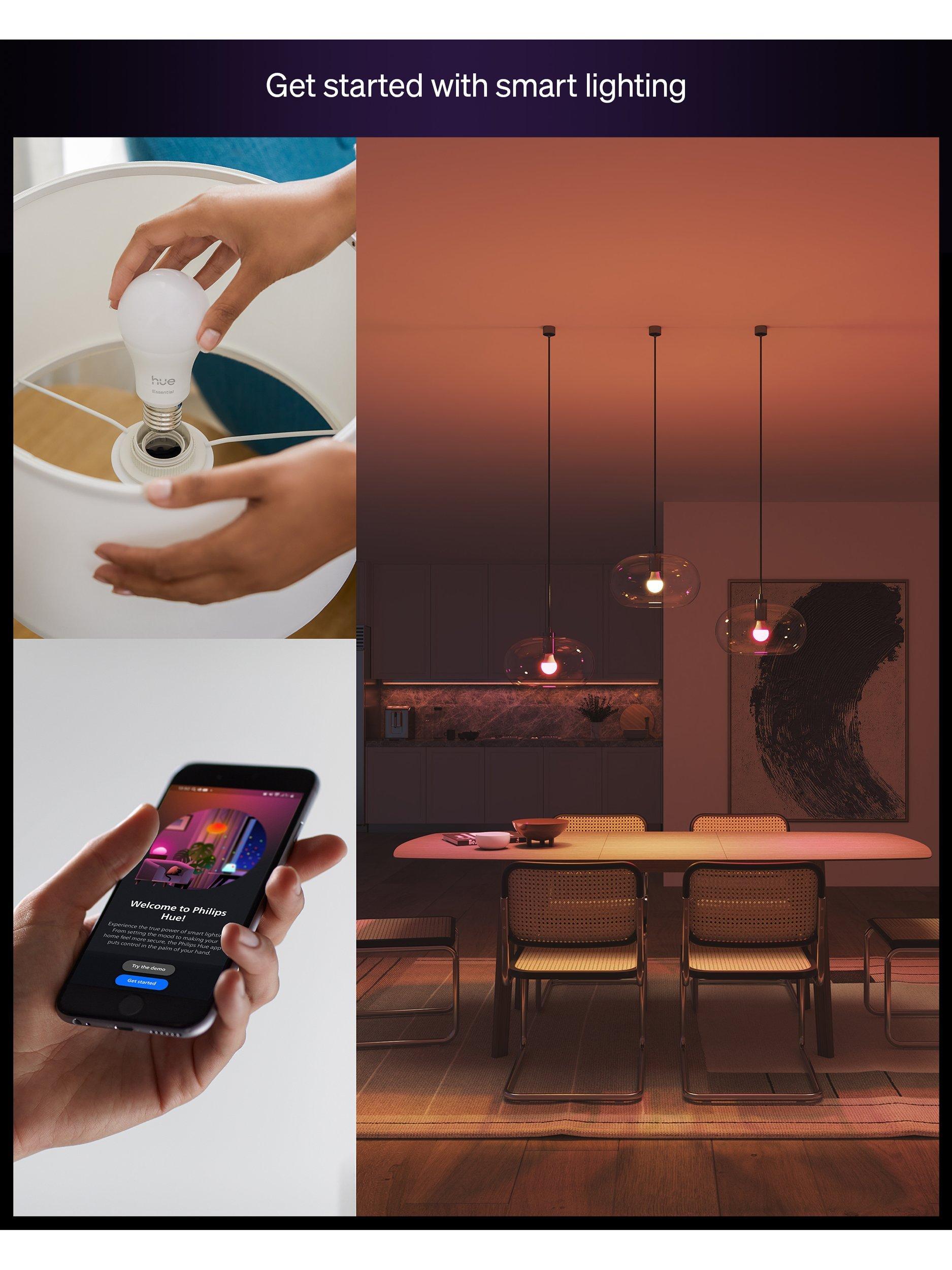 Philips Hue White & Colour Ambiance Essential E27 8W smart bulb, UK version