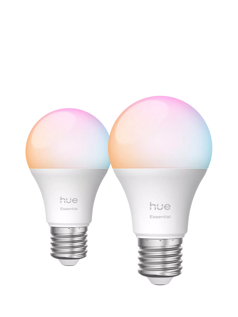 Philips Hue White & Colour Ambiance smart bulb pack of 2, UK version