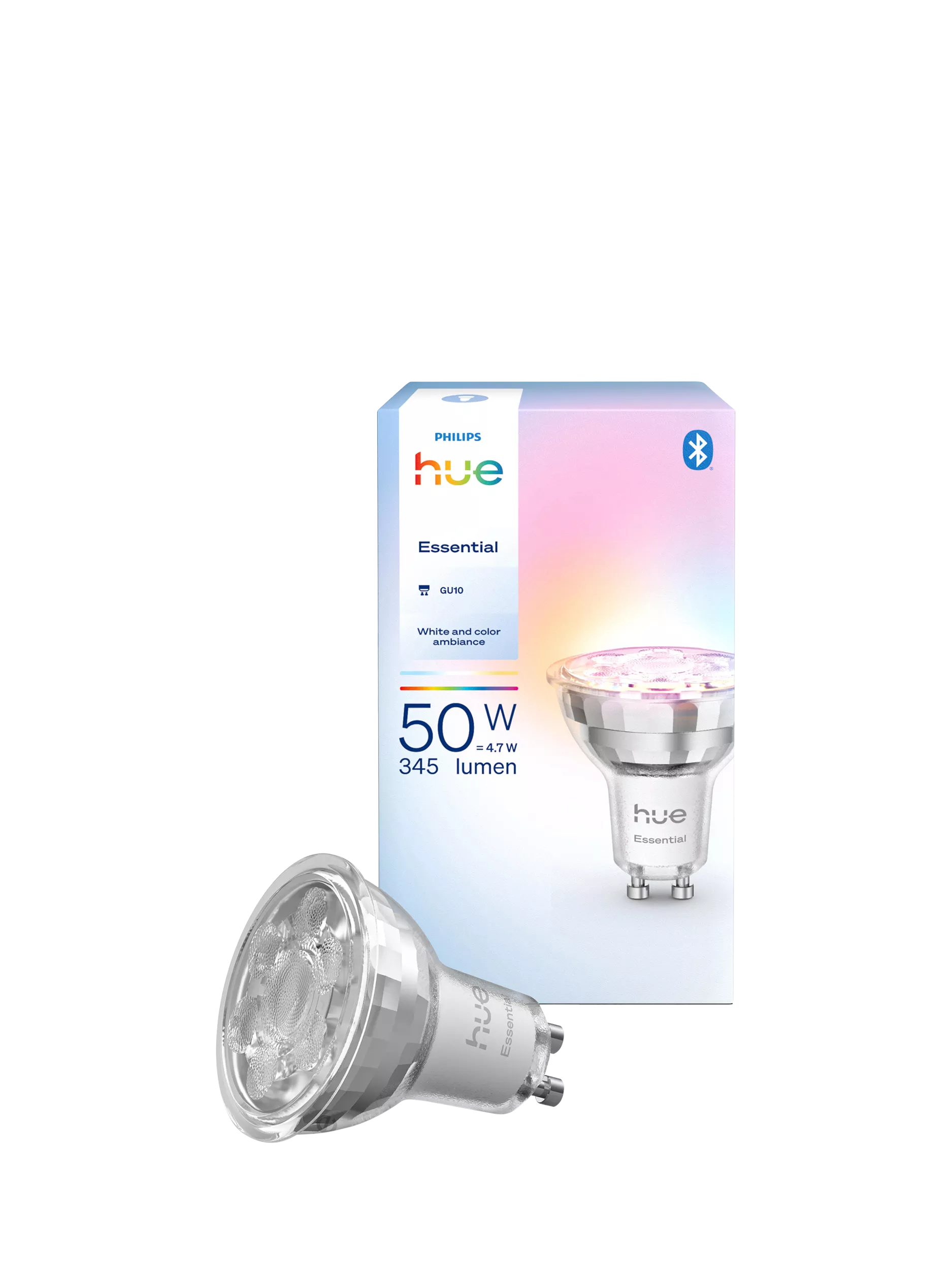 Philips Hue White & Colour Ambiance GU10 LED smart bulb 4.7W - British brand