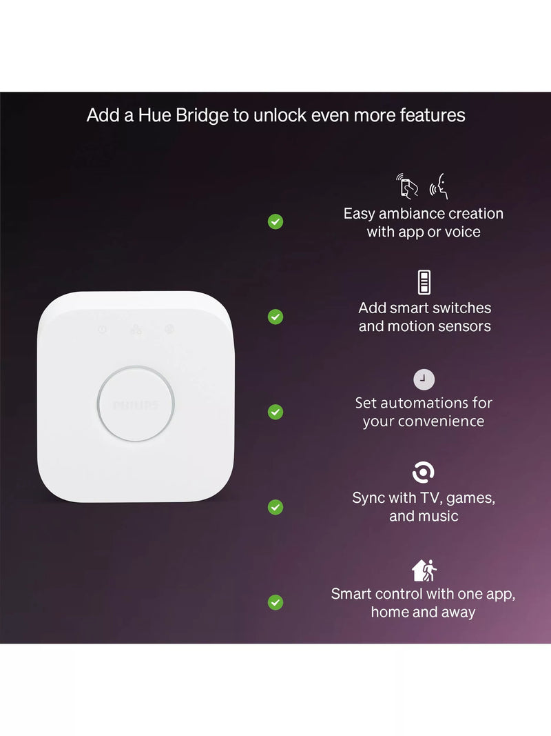 Philips Hue White & Colour Ambiance GU10 smart bulb pack of 3 - British product