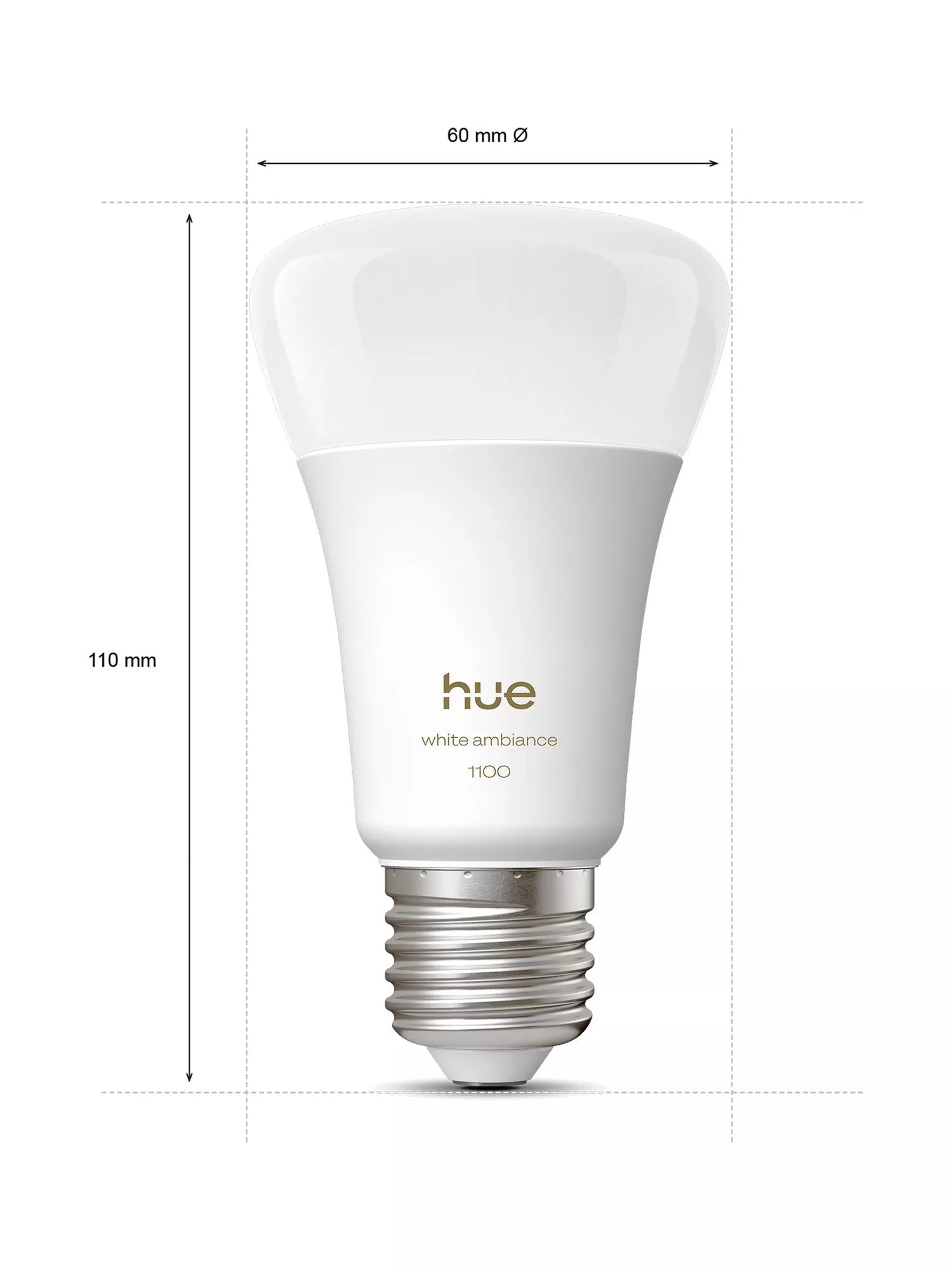 Philips Hue White Ambiance 1100 E27 smart bulb pack (British brand)