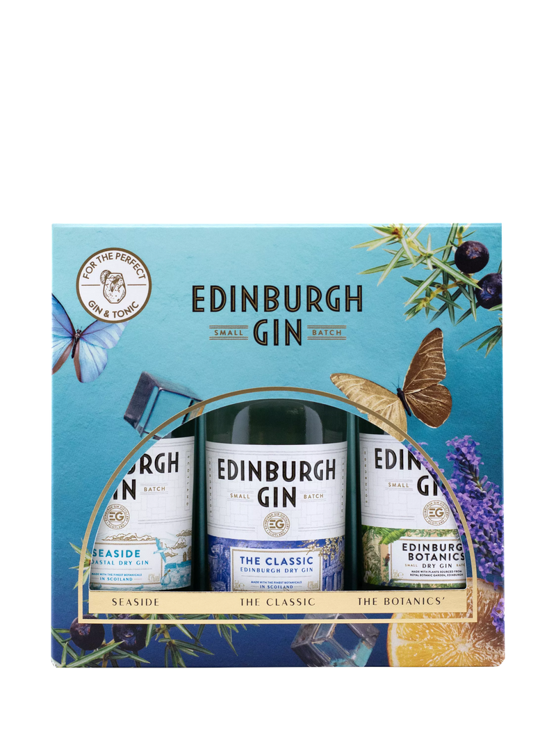 Edinburgh Gin miniature gift set 3x5cl, UK version