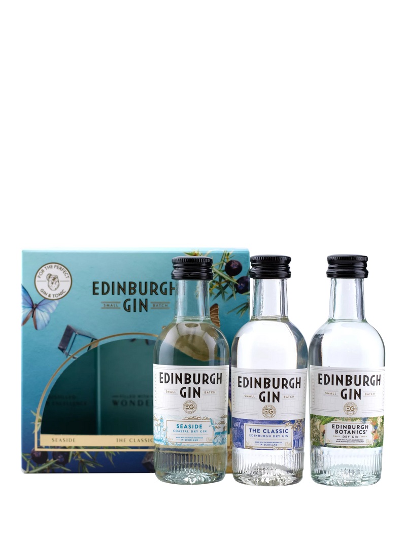 Edinburgh Gin miniature gift set 3x5cl, UK version