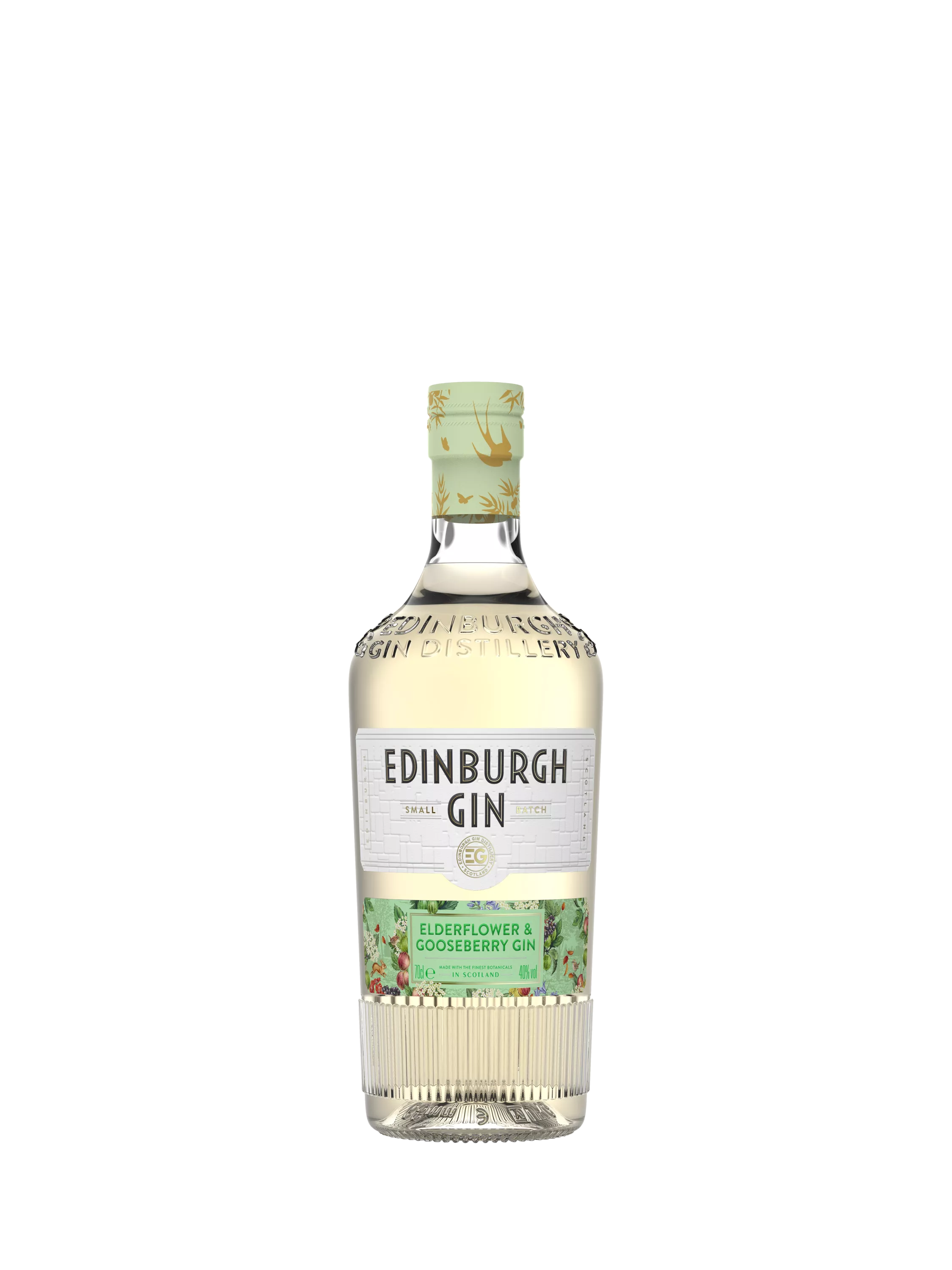 Edinburgh Gin Elderflower Gooseberry gin 70cl, imported from the UK