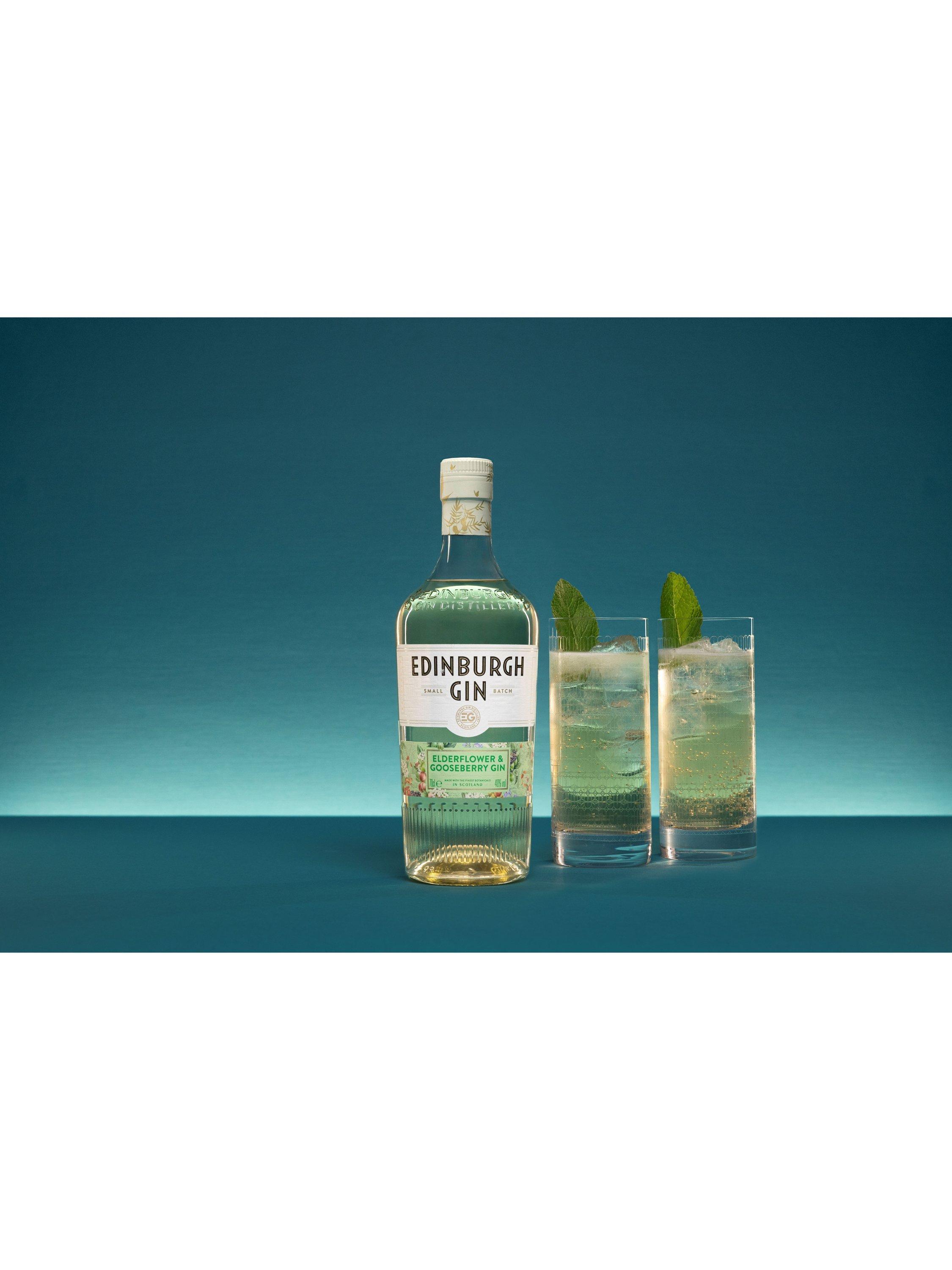 Edinburgh Gin Elderflower Gooseberry gin 70cl, imported from the UK