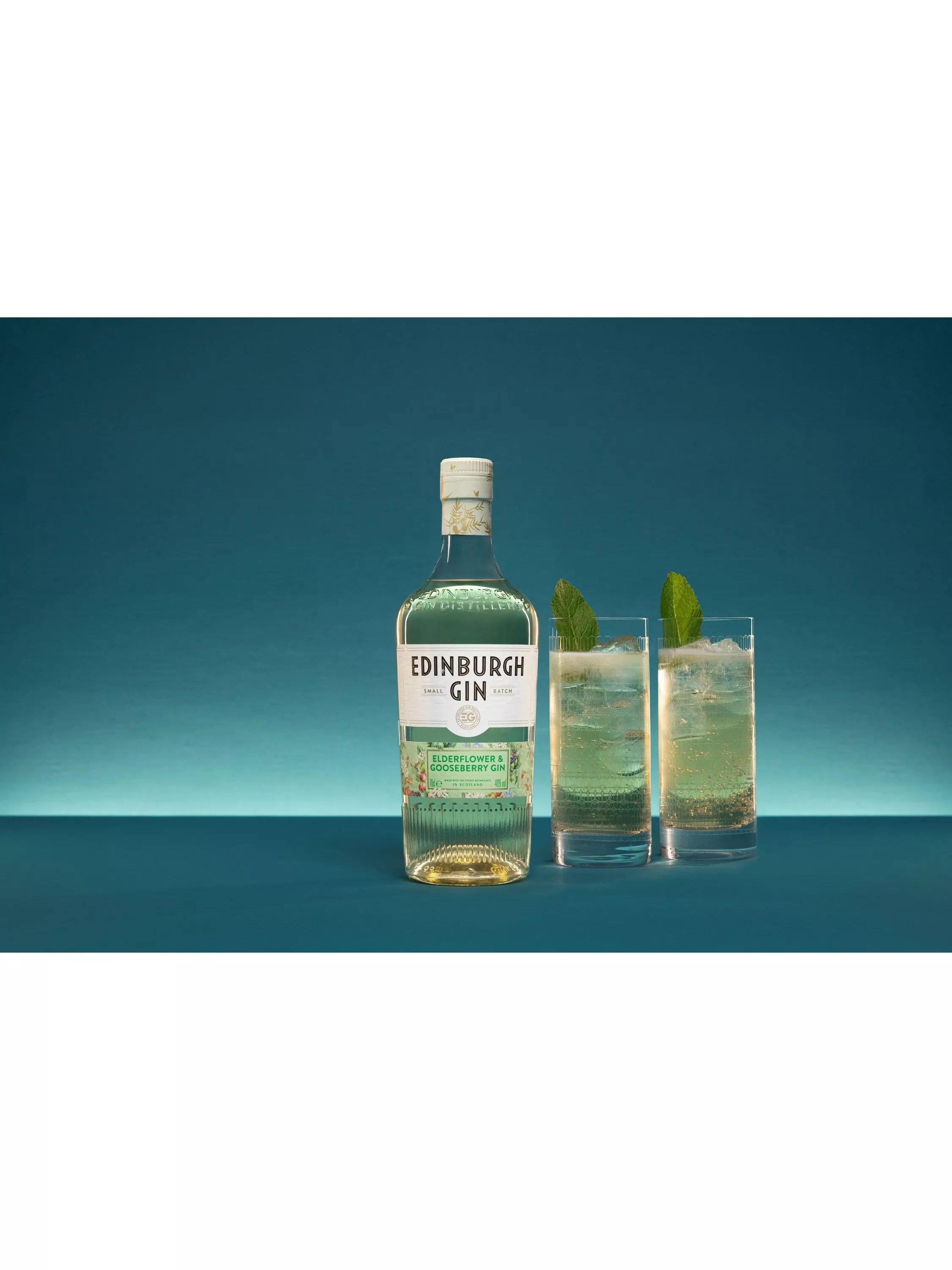 Edinburgh Gin Elderflower Gooseberry gin 70cl, imported from the UK